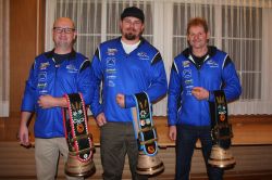 Gewinner Jahreswertung vlnr Klay Martin B Jost Steven A Walther Ruedi C